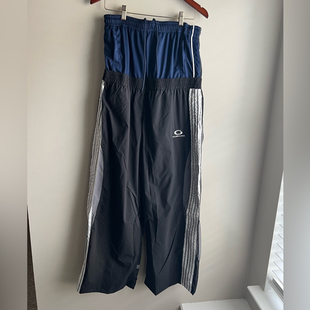 NEW Balenciaga Double waisted track pants size L
